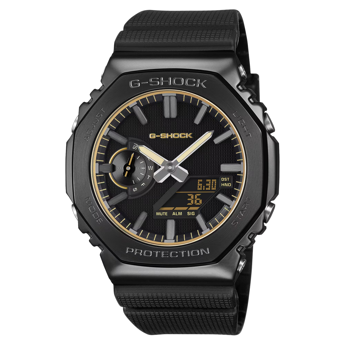 G-SHOCK G-STEEL Collection Luxe Black 2100 Series Stainless Steel & Resin Quartz Watch GM-2100LXB-1A9ER