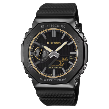 G-SHOCK G-STEEL Collection Luxe Black 2100 Series Stainless Steel & Resin Quartz Watch GM-2100LXB-1A9ER