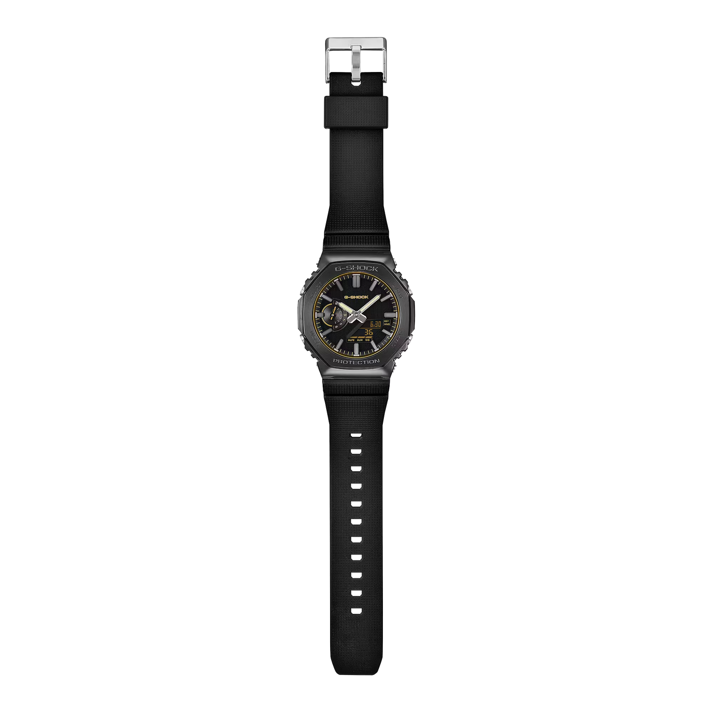 G-SHOCK G-STEEL Collection Luxe Black 2100 Series Stainless Steel & Resin Quartz Watch GM-2100LXB-1A9ER