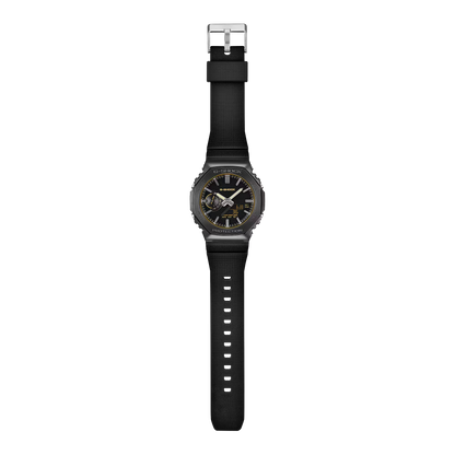G-SHOCK G-STEEL Collection Luxe Black 2100 Series Stainless Steel & Resin Quartz Watch GM-2100LXB-1A9ER