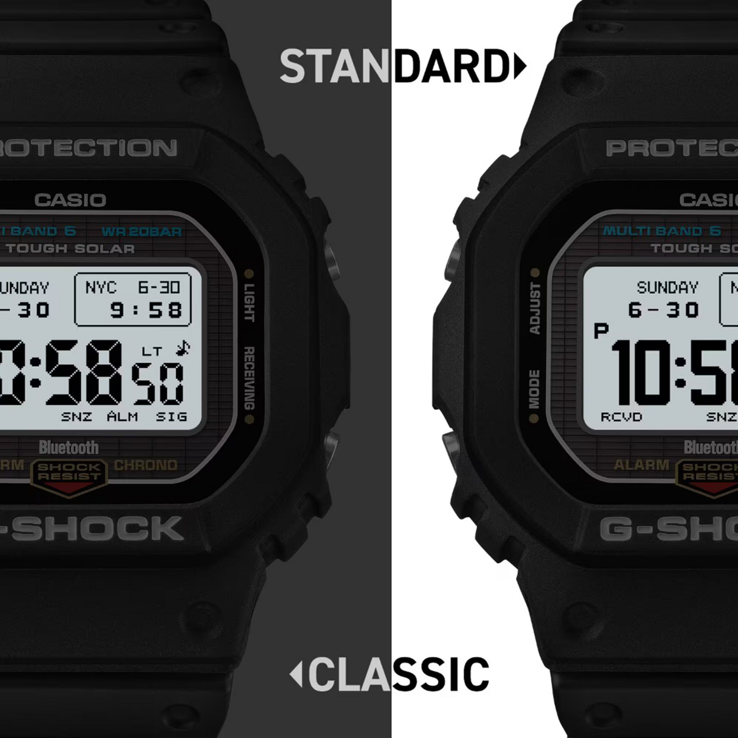 G-SHOCK 5600 Collection Tough Solar MIP LCD Positive Display Resin Watch GW-BX5600-1ER