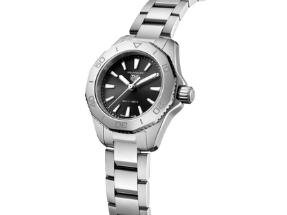 TAG Heuer Aquaracer Professional 200 Black Dial Stainless Steel Womens Quartz Watch WBP1410.BA0622