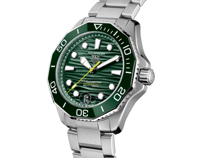 TAG Heuer Aquaracer Professional 300 Date Green Dial Stainless Steel Mens Watch  WBP5116.BA0013