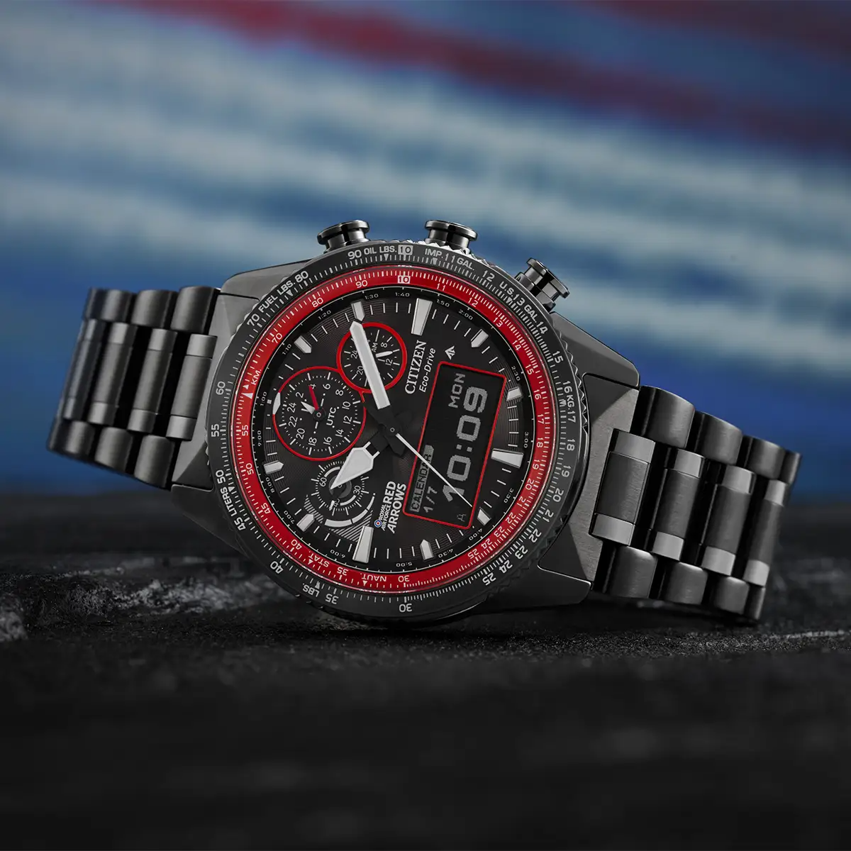 Citizen Eco-Drive Red Arrows Promaster Skyhawk Limited Edition Chronograph Watch JV2007-52E