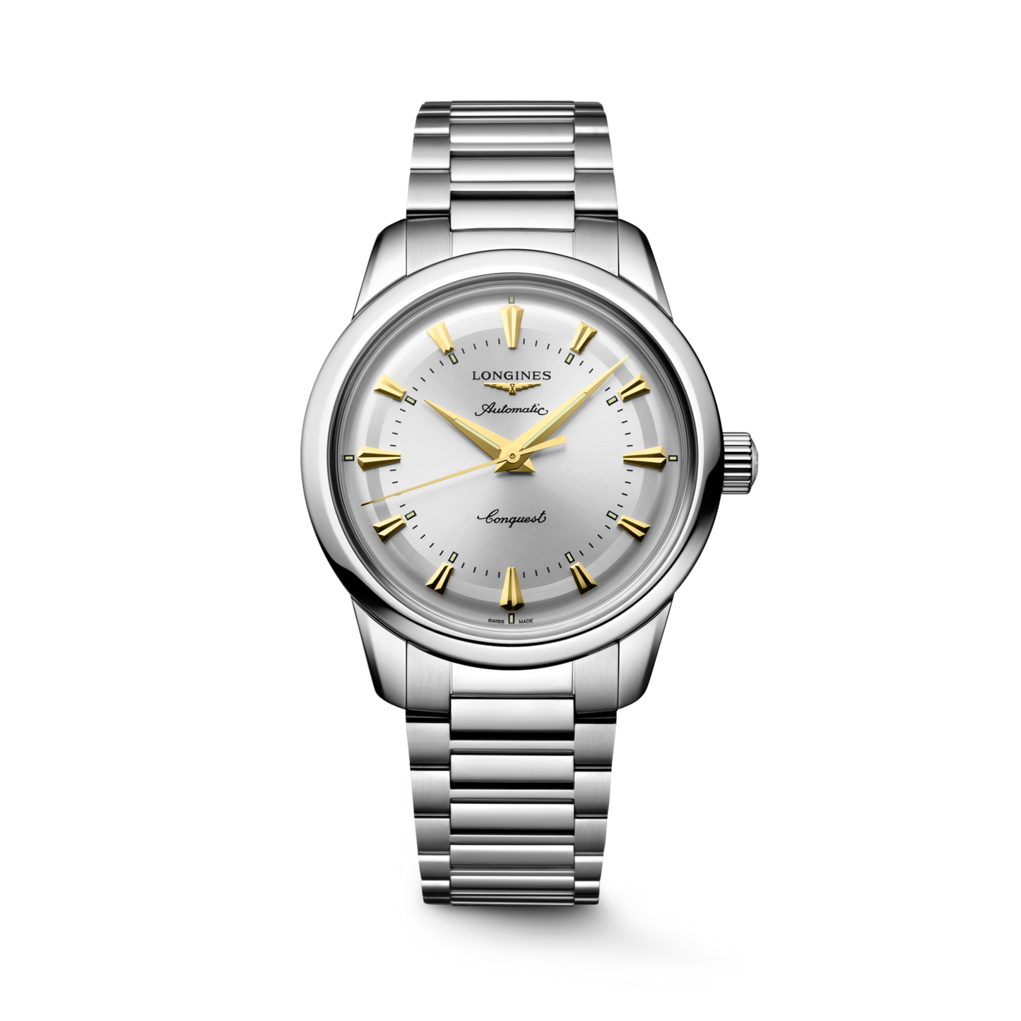 Longines Conquest Heritage Silver Dial Stainless Steel Mens Watch L16494726