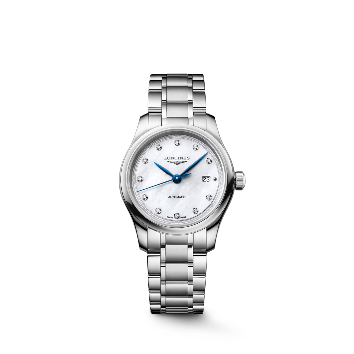 Longines Master Collection Mother of Pearl Diamond Dot Dial Stainless Steel Womens Watch L24494876