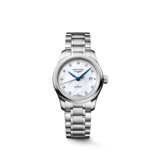 Longines Master Collection Mother of Pearl Diamond Dot Dial Stainless Steel Womens Watch L24494876