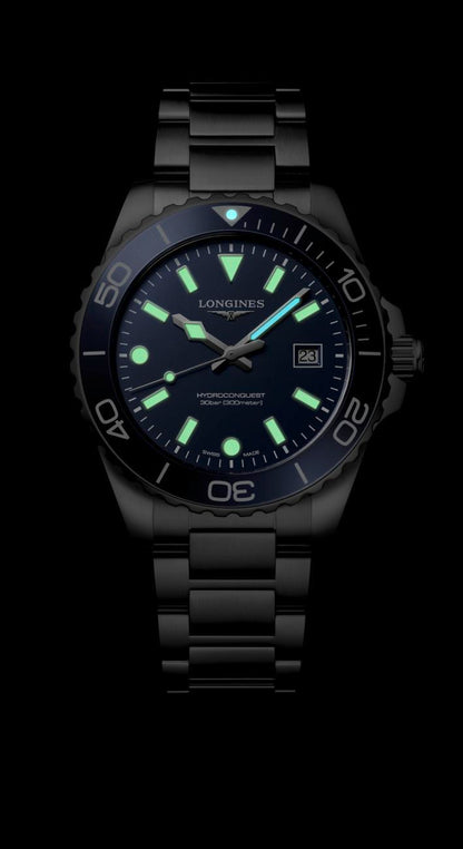 Longines HydroConquest Blue Dial Stainless Steel Mens Quartz Watch L37694966
