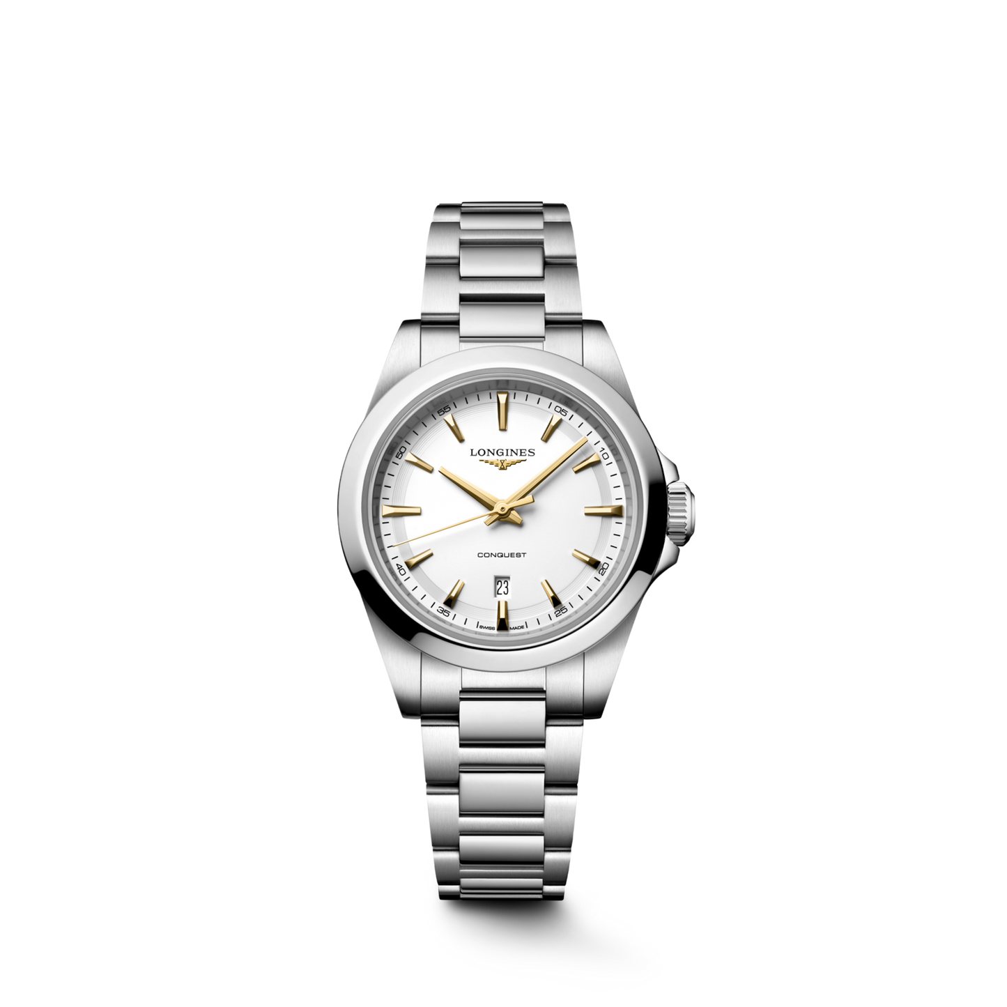 Longines Conquest White Dial Stainless Steel Womens Quartz (30mm) Watch L33504126