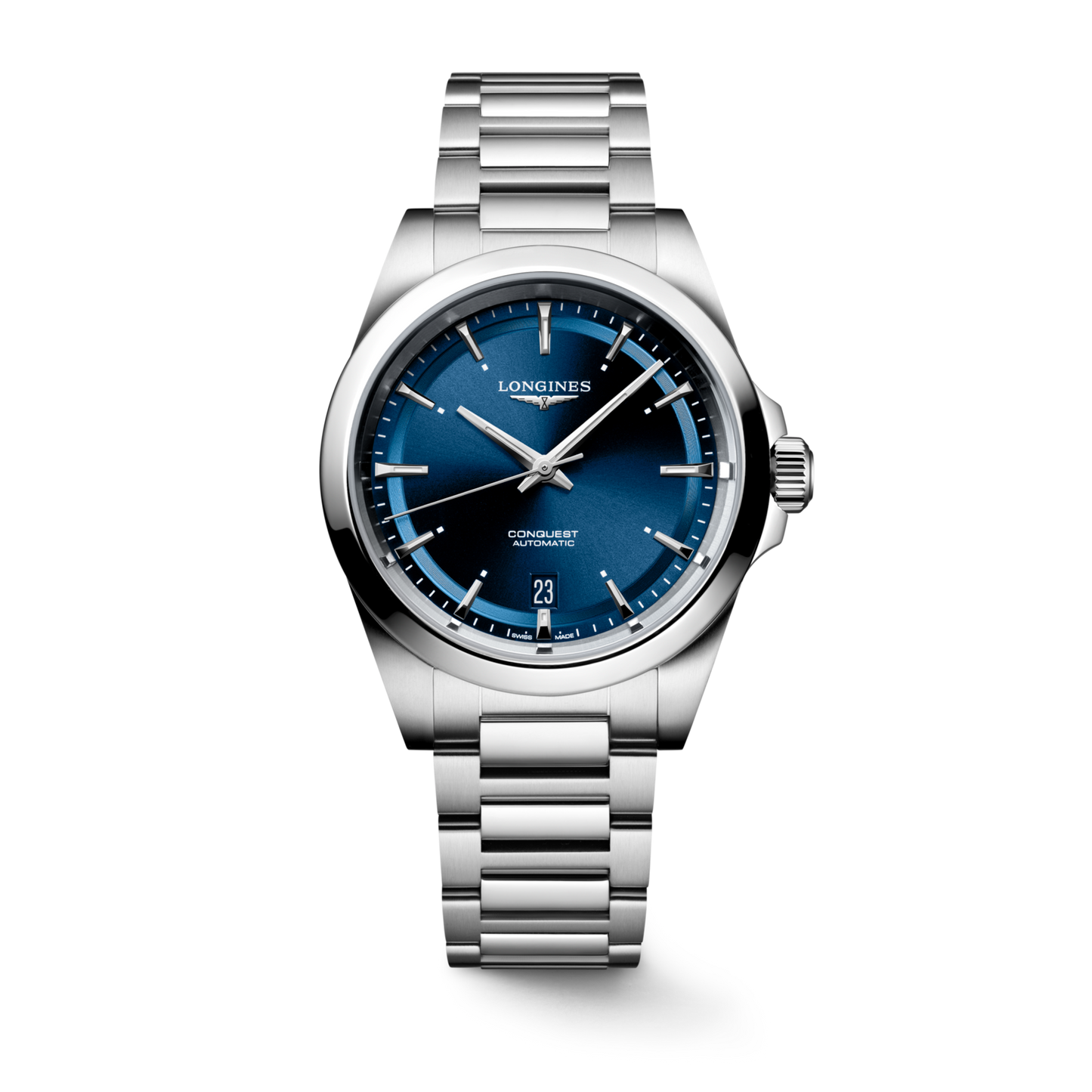 Longines Conquest Blue Dial Stainless Steel Mens Watch L37204926