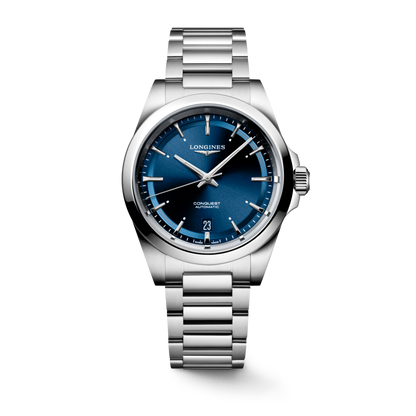 Longines Conquest Blue Dial Stainless Steel Mens Watch L37204926