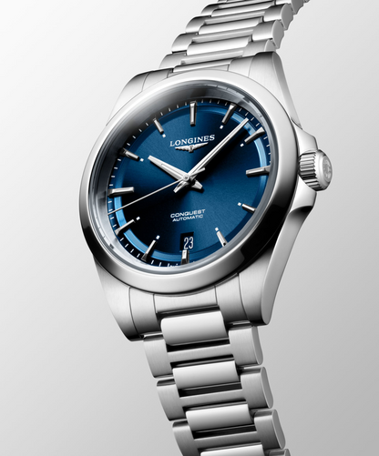 Longines Conquest Blue Dial Stainless Steel Mens Watch L37204926