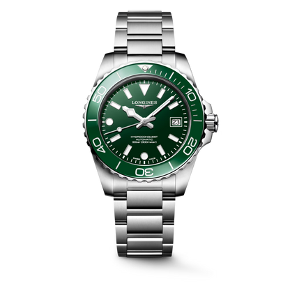 Longines HydroConquest Green Dial Stainless Steel Mens Watch (39mm) L37794066