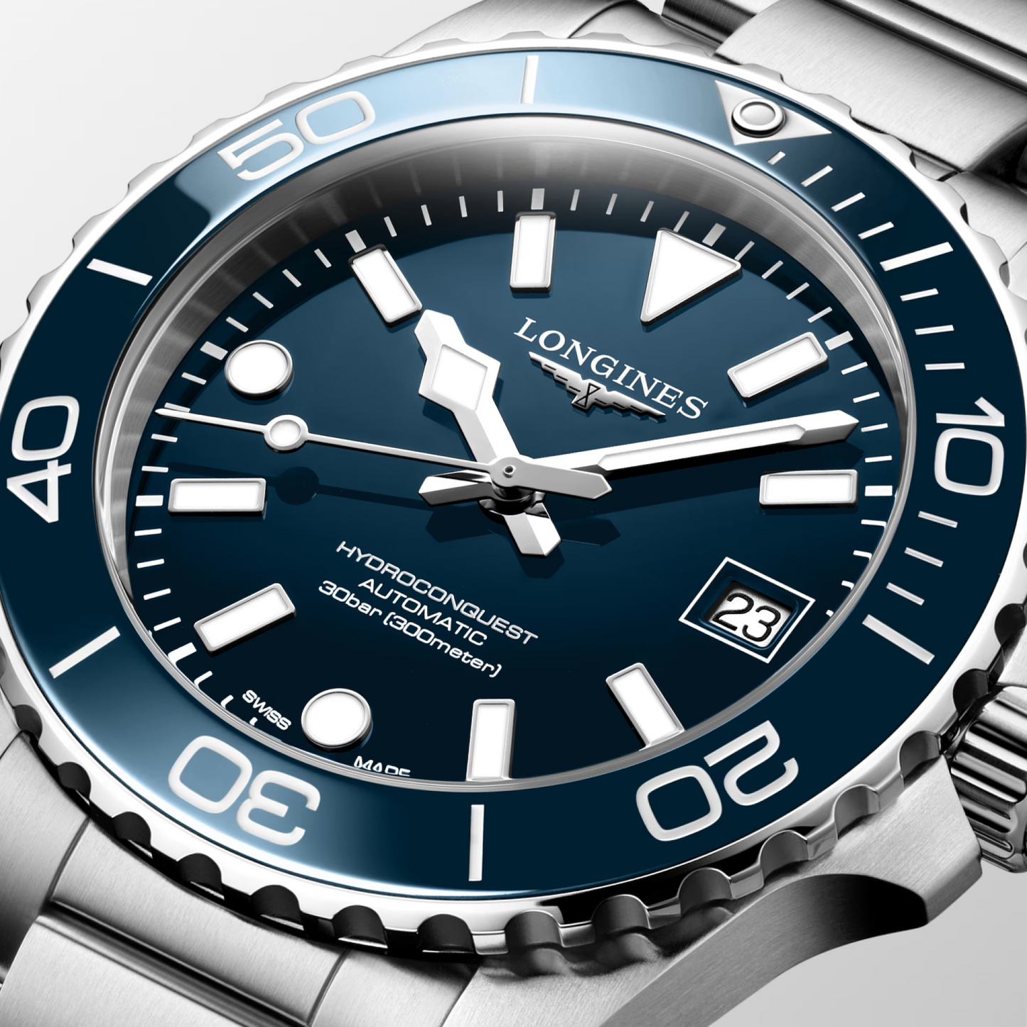 Longines HydroConquest Blue Dial Stainless Steel Mens Watch (39mm) L37794966