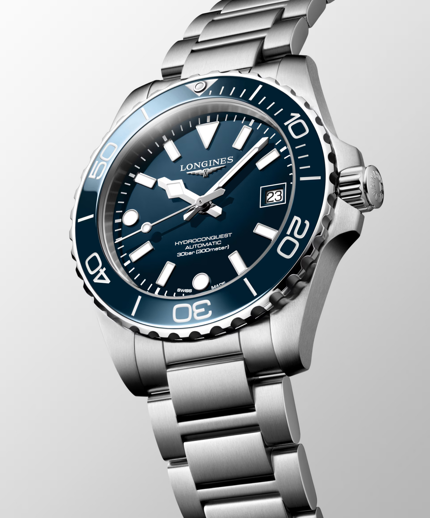 Longines HydroConquest Blue Dial Stainless Steel Mens Watch (39mm) L37794966