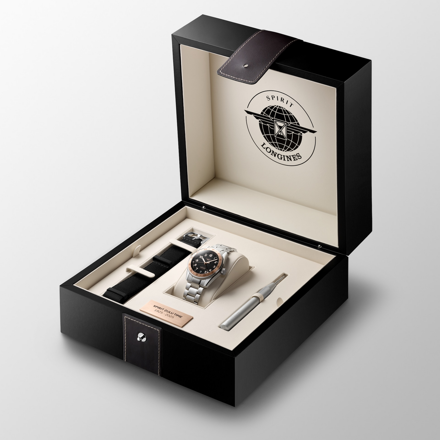 Longines Spirit Zulu Time 1925 Two Tone Mens GMT Watch L38035536
