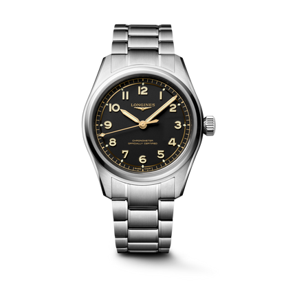 Longines Spirit Pilot Black Dial Stainless Steel Mens Watch L38094536