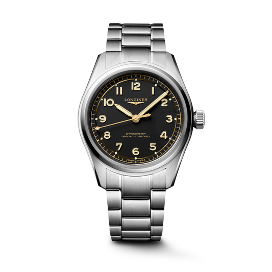 Longines Spirit Pilot Black Dial Stainless Steel Mens Watch L38094536