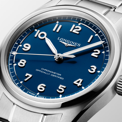 Longines Spirit Pilot Blue Dial Stainless Steel Mens Watch L38094936