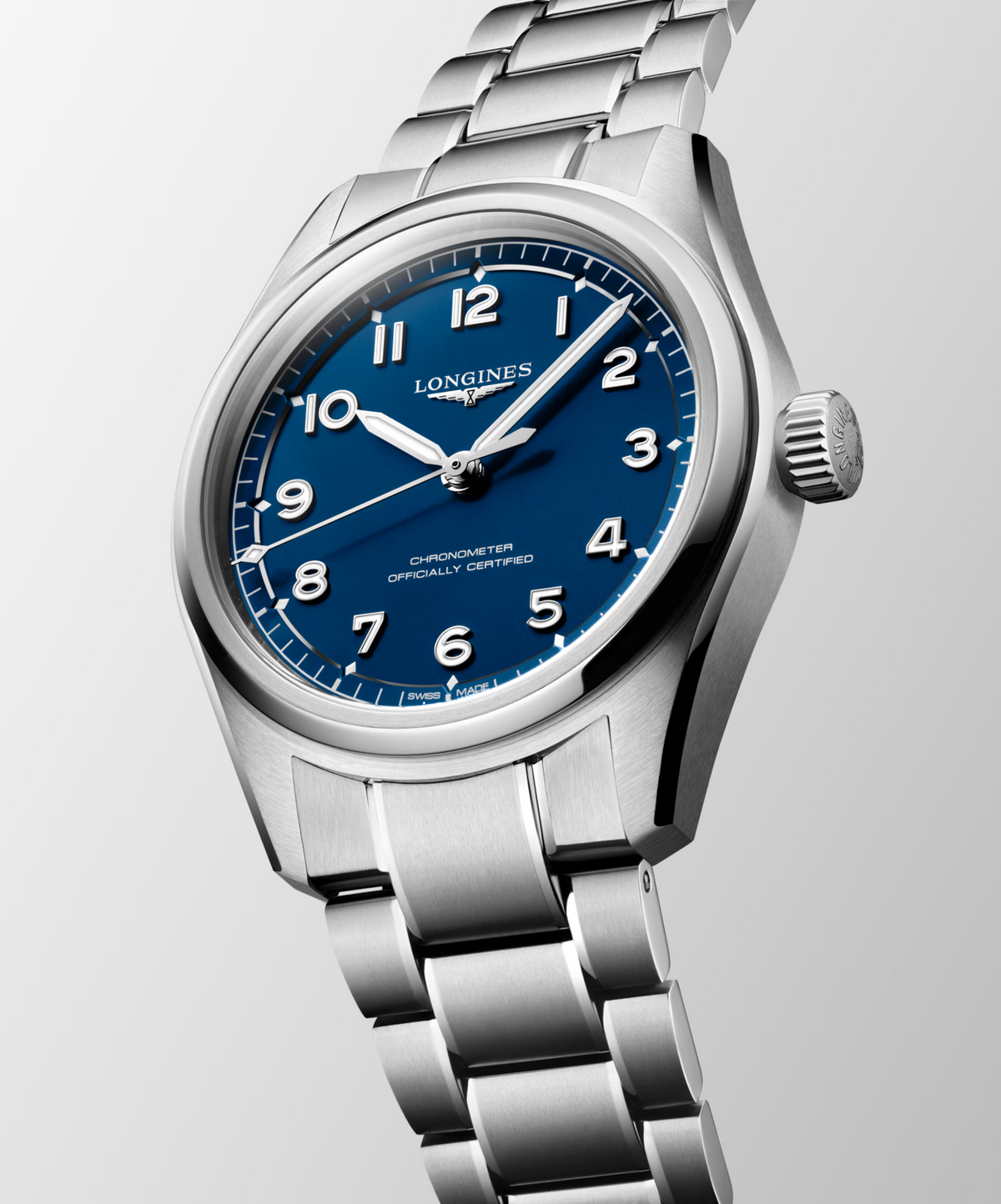 Longines Spirit Pilot Blue Dial Stainless Steel Mens Watch L38094936