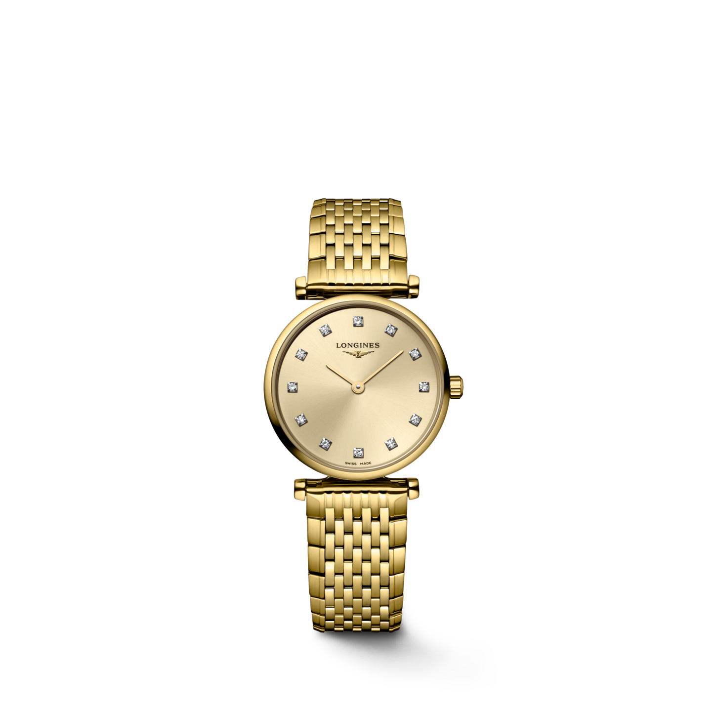 Longines La Grande Classique de Longines Champagne Diamond Set Dial PVD Gold Plated Womens Quartz Watch L42092378