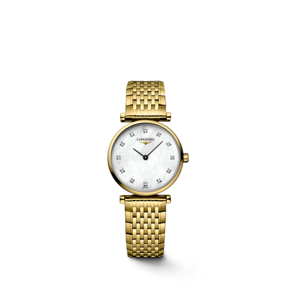 Longines La Grande Classique de Longines Mother of Pearl Diamond Set Dial PVD Gold Plated Womens Quartz Watch L42092878