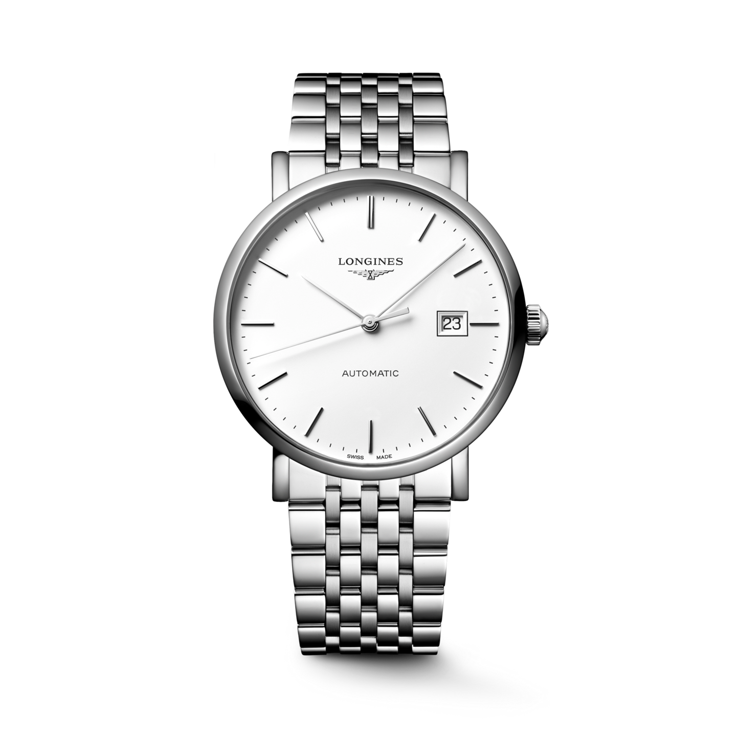 Longines Elegant Collection Elegance White Dial Stainless Steel Mens Watch L49104196