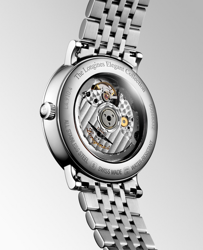 Longines Elegant Collection Elegance White Dial Stainless Steel Mens Watch L49104196