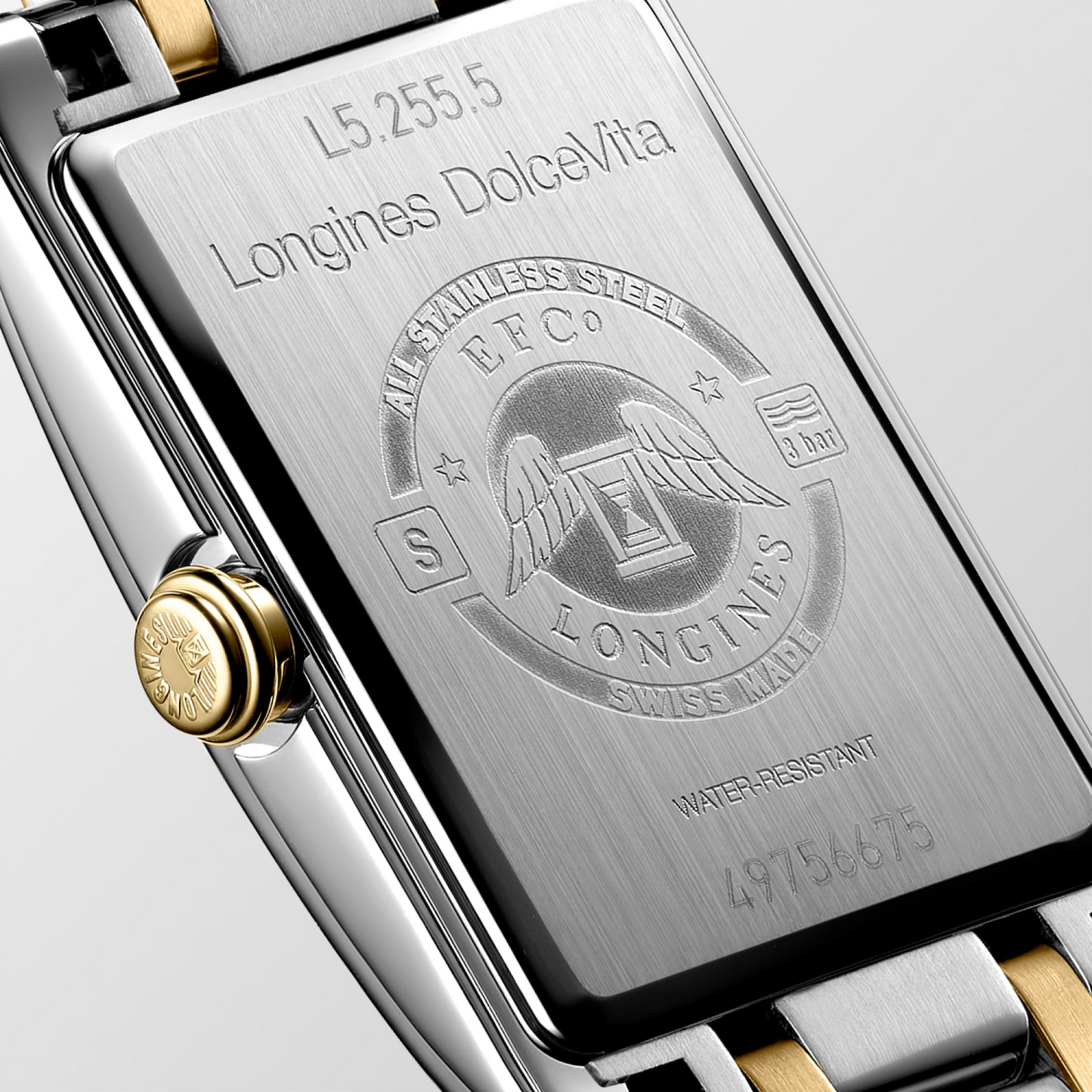 Longines DolceVita Silver Dial Two Tone Womens Quartz Watch L52555707