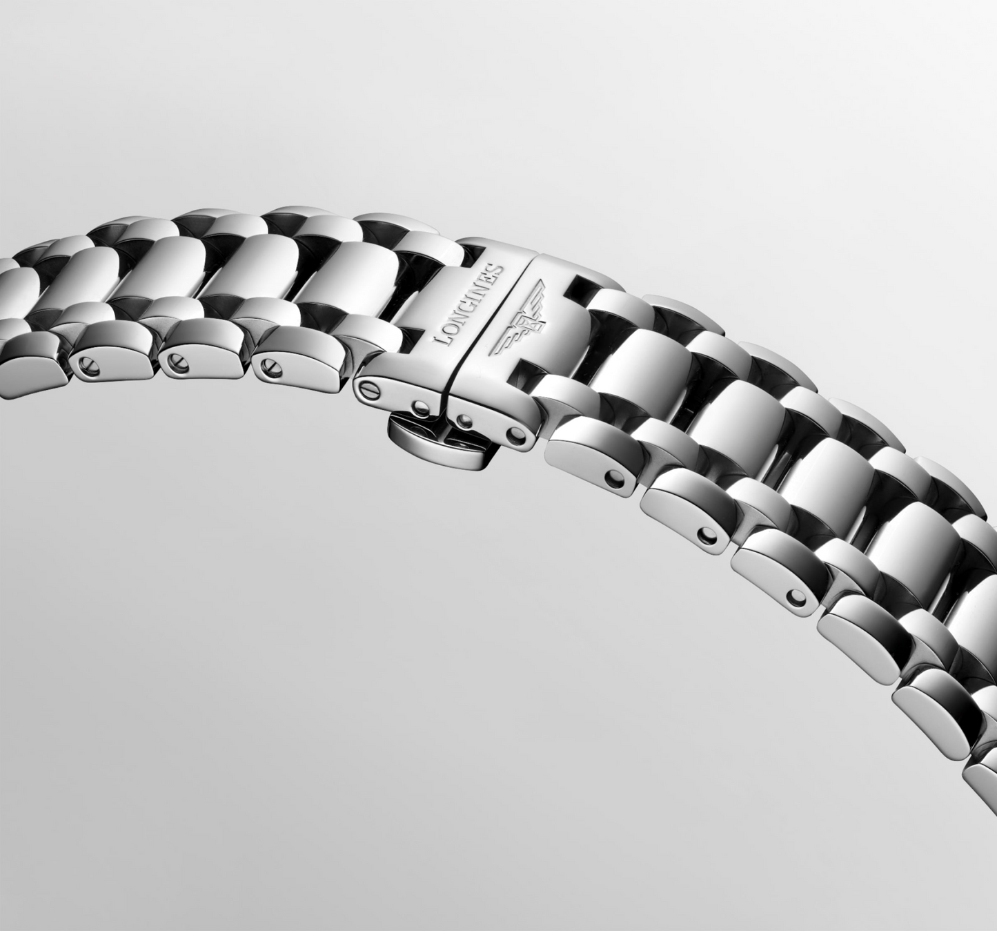 Longines PrimaLuna Mother of Pearl Diamond Set Dial Stainless Steel Womens Quartz Watch L81424876