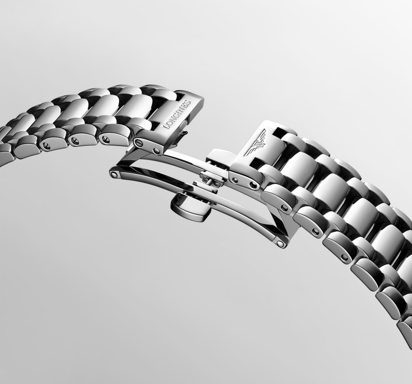 Longines PrimaLuna Mother of Pearl Diamond Set Dial Stainless Steel Womens Quartz Watch L81424876