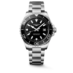 Longines HydroConquest Black Dial Stainless Steel Mens Quartz Watch L37694566