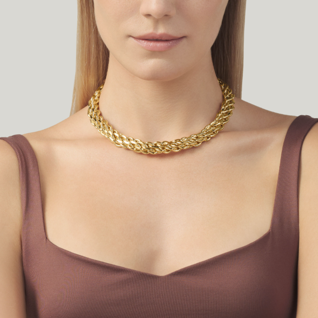 Giovanni Raspini Gold-Plated Bronze Sedona Collar Necklace