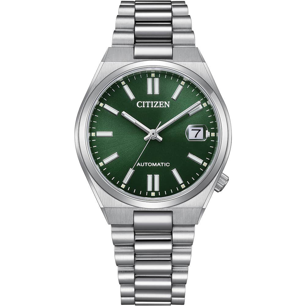 Citizen Tsuyosa 37mm Automatic Green Dial Stainless Steel Watch NJ0200-50X