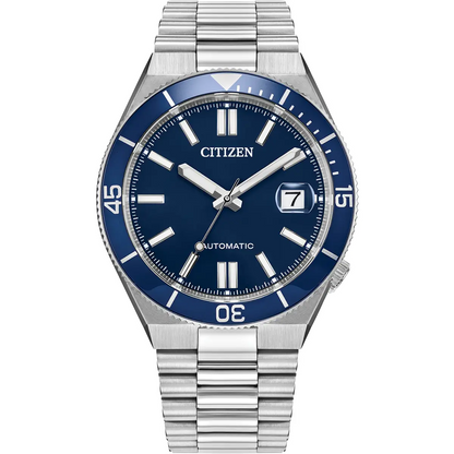 Citizen Tsuyosa Shore Automatic Blue Dial Stainless Steel Mens Watch NJ0230-59L