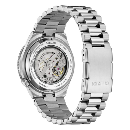 Citizen Tsuyosa Shore Timeslip Limited Edition Automatic Black Dial Stainless Steel Mens Watch NJ0239-57E