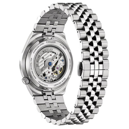 Citizen Tsuyosa 60 Automatic Black Dial Stainless Steel Mens Watch NK0020-55E