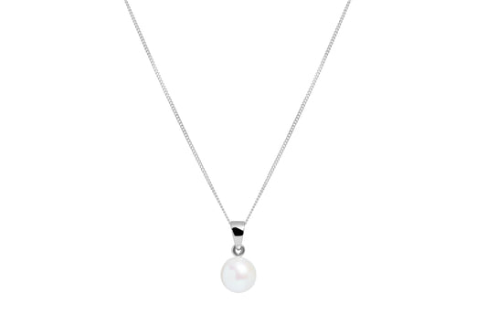 Sterling Silver Cultured Freshwater Pearl Pendant Necklace
