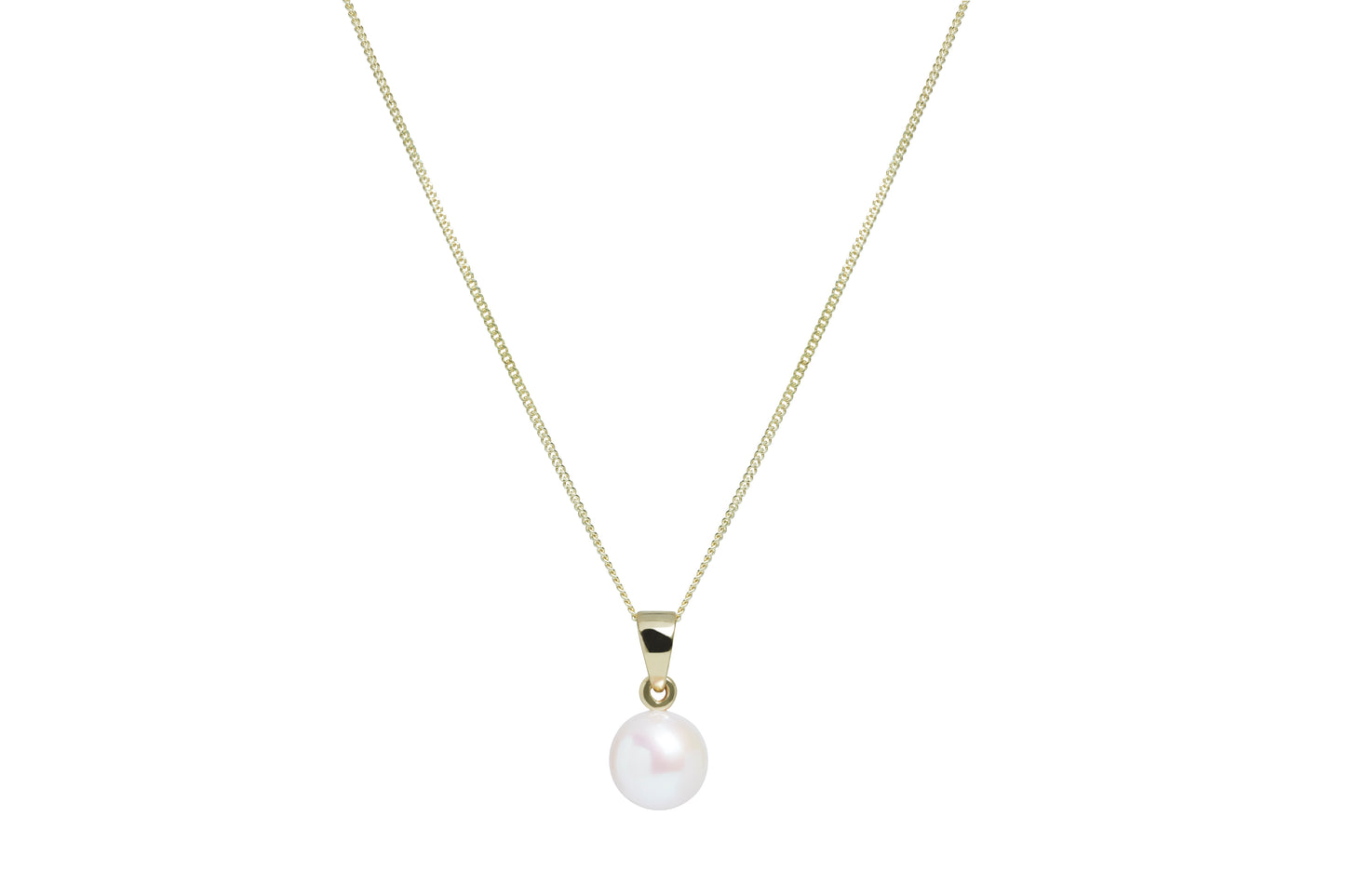9ct Gold Cultured Freshwater Pearl Pendant Necklace