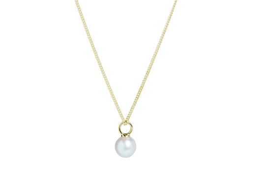 9ct Gold Cultured Freshwater Pearl Pendant Necklace