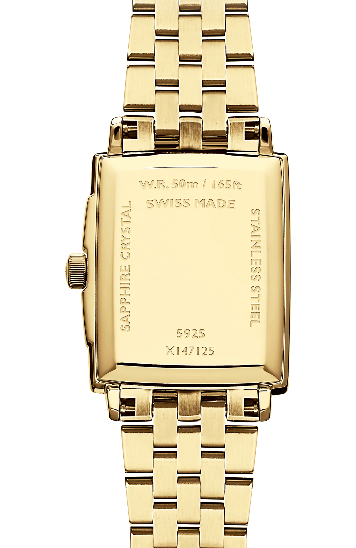 Raymond Weil Toccata Mother of Pearl Diamond Set Dial Rectangular PVD Gold Plated Womens Quartz Watch 5925-P-00995