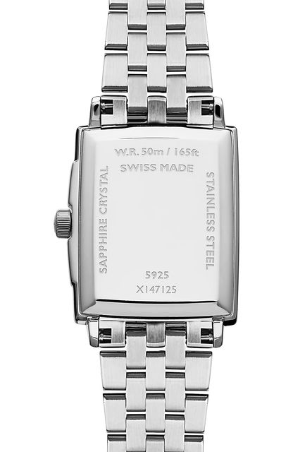 Raymond Weil Toccata White Dial Rectangular Stainless Steel Womens Quartz Watch 5925-ST-00300