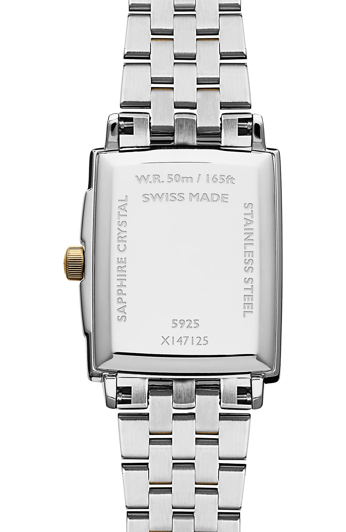 Raymond Weil Toccata Mother of Pearl Diamond Set Dial Rectangular Two Tone Womens Quartz Watch 5925-STP-00995