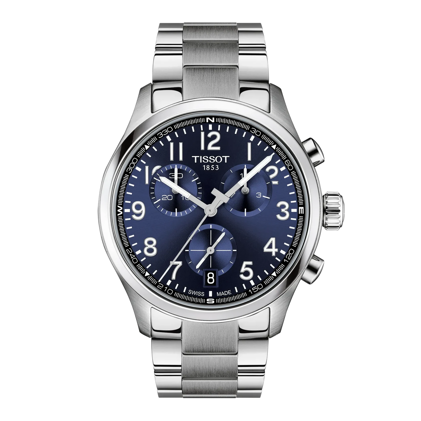 Tissot Chrono L Stainless Steel Blue Dial Mens Quartz Chronograph Watch T1164171104200