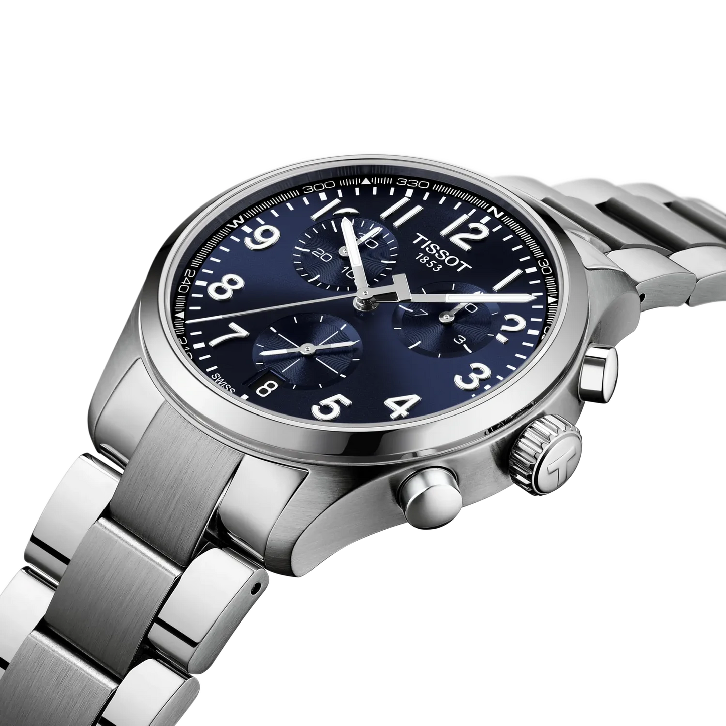 Tissot Chrono L Stainless Steel Blue Dial Mens Quartz Chronograph Watch T1164171104200