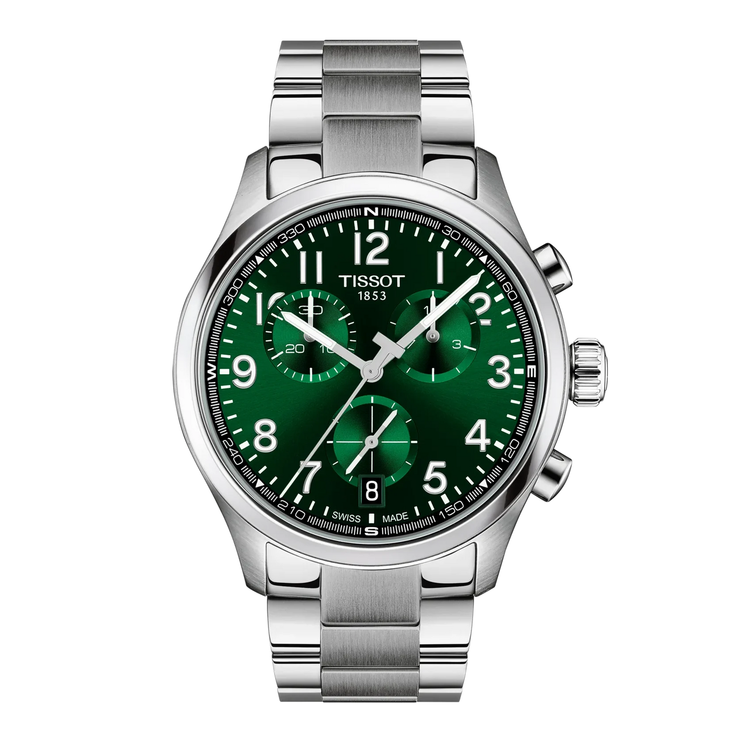 Tissot Chrono L Stainless Steel Green Dial Mens Quartz Chronograph Watch T1164171109200
