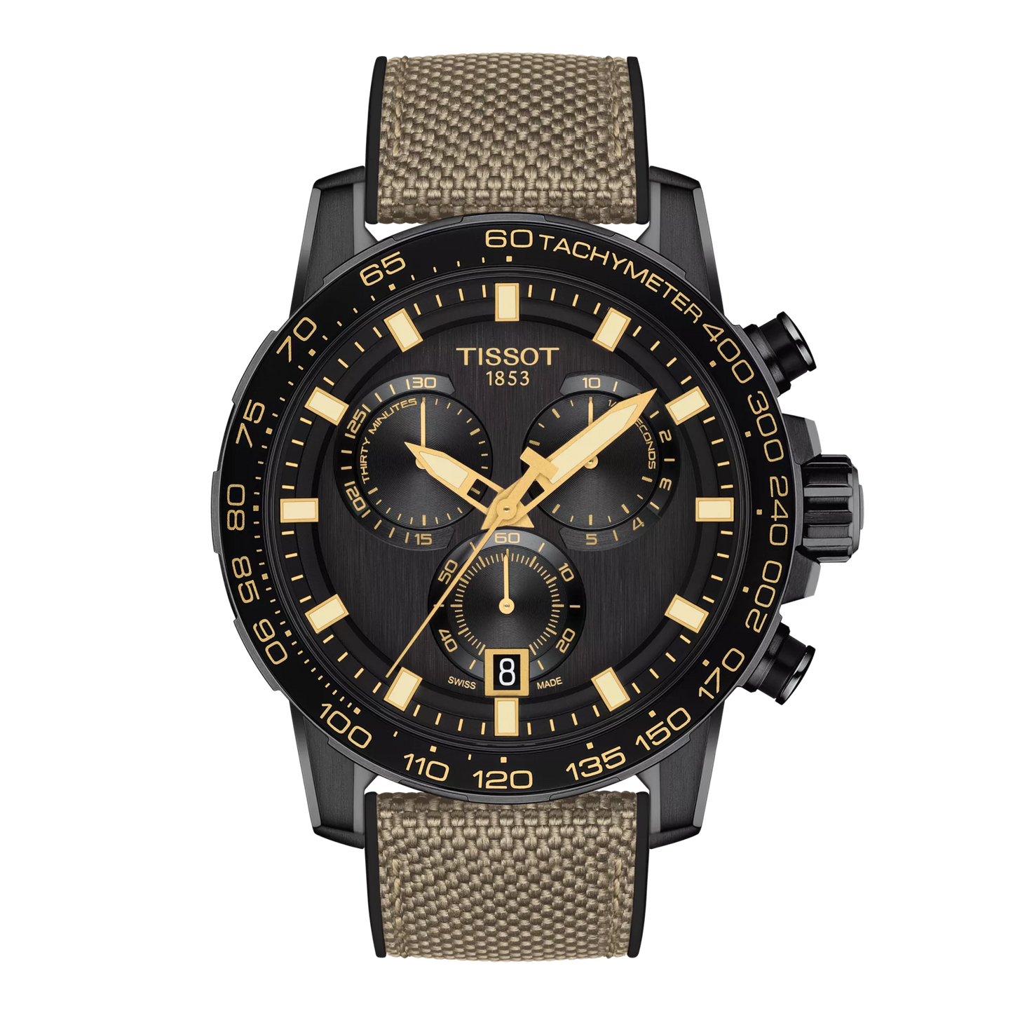 Tissot Supersport Chrono Black Dial Black PVD Stainless Steel Mens Quartz Chronograph Watch T1256173705101