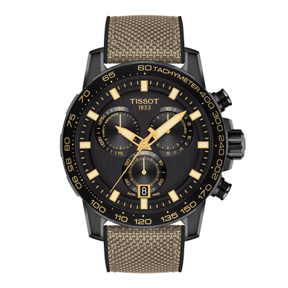 Tissot Supersport Chrono Black Dial Black PVD Stainless Steel Mens Quartz Chronograph Watch T1256173705101