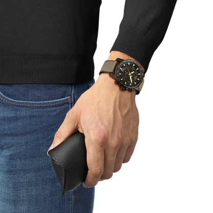 Tissot Supersport Chrono Black Dial Black PVD Stainless Steel Mens Quartz Chronograph Watch T1256173705101