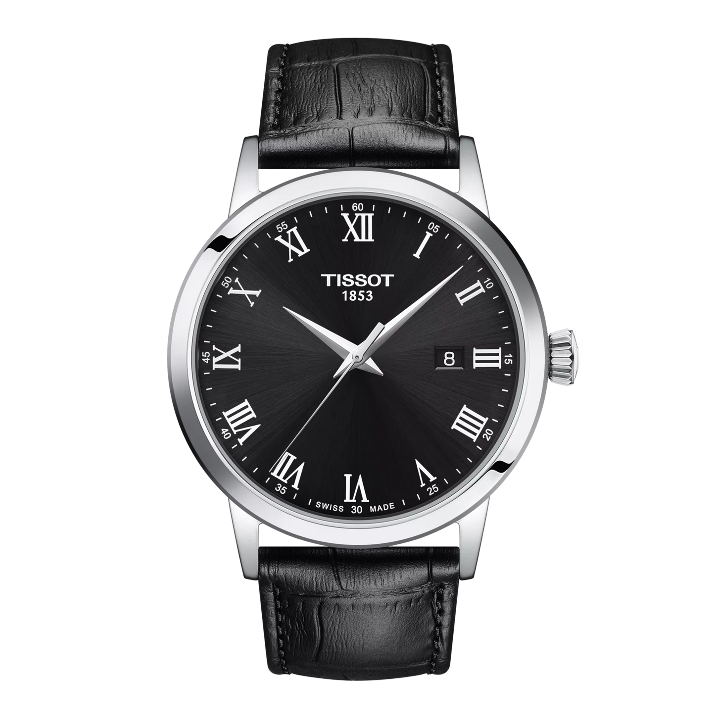 Tissot Classic Dream Black Dial Stainless Steel Mens Quartz Watch T1294101605300